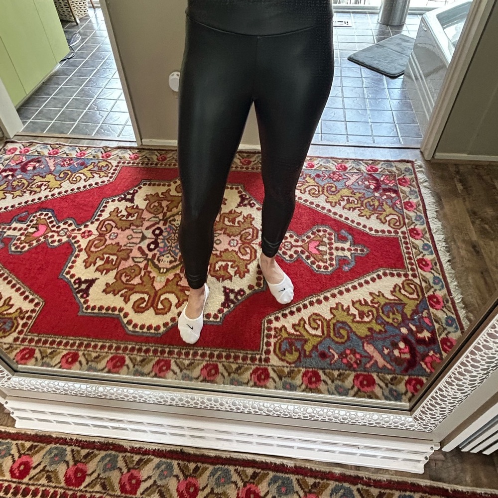 Guess Black Faux Leather Pants